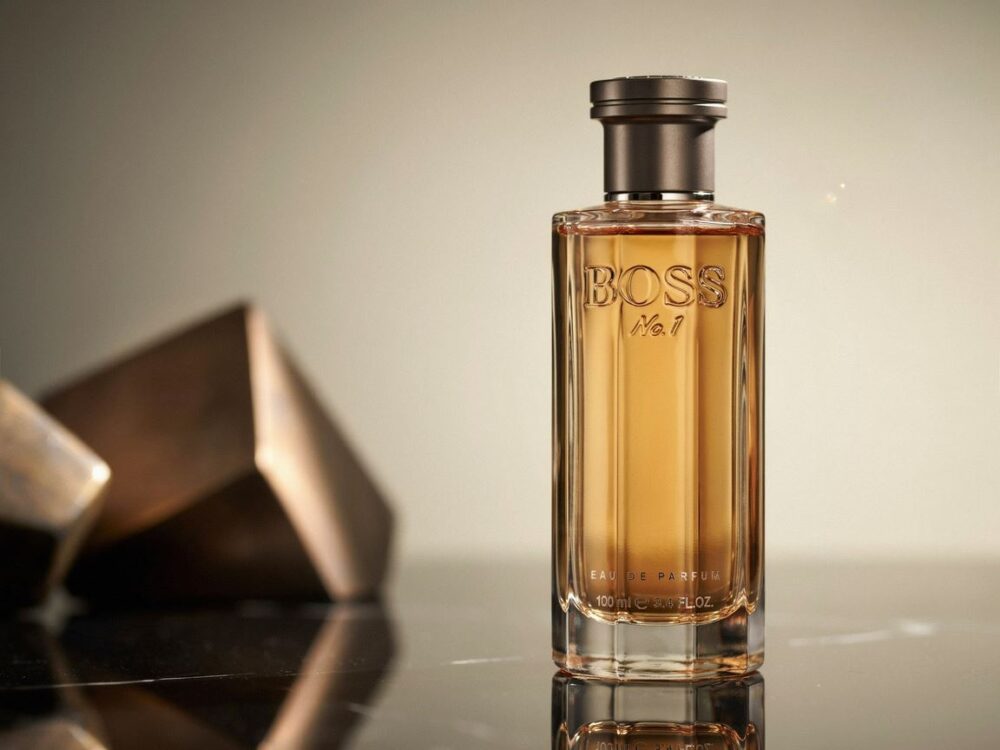 męskie perfumy na półce  