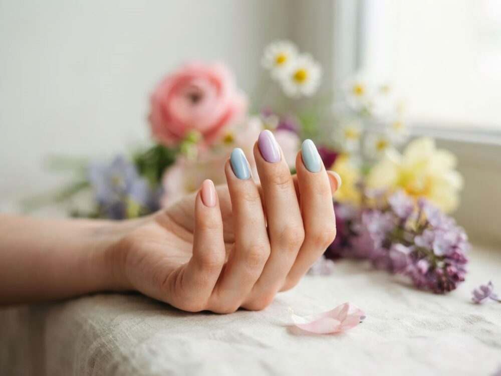 zestaw pastelowych lakierów do manicure